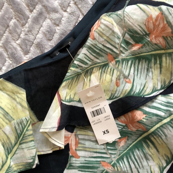 Ann Taylor One Shoulder Blouse - Picture 2 of 3